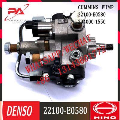 294000-1550 pompe commune à haute pression diesel d'injecteur de gazole de rail de pompe d'injection des pièces d'auto 22100-E0580